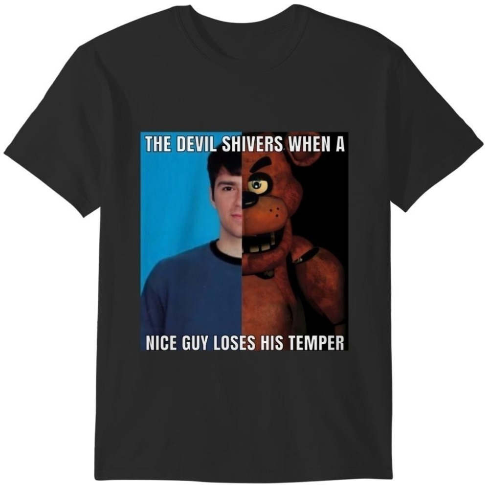 The Devil Shivers Weezer Freddy Fazbear Meme Shirt